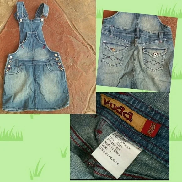 Denim Mudd Juniors Overall Skirt Size 1 - Picture 3 of 14